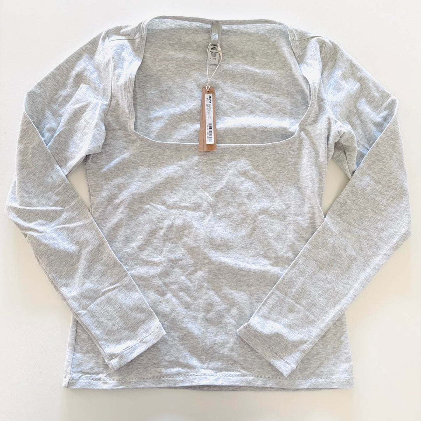 NWT Skims Cotton Jersey Scoop Long Sleeve