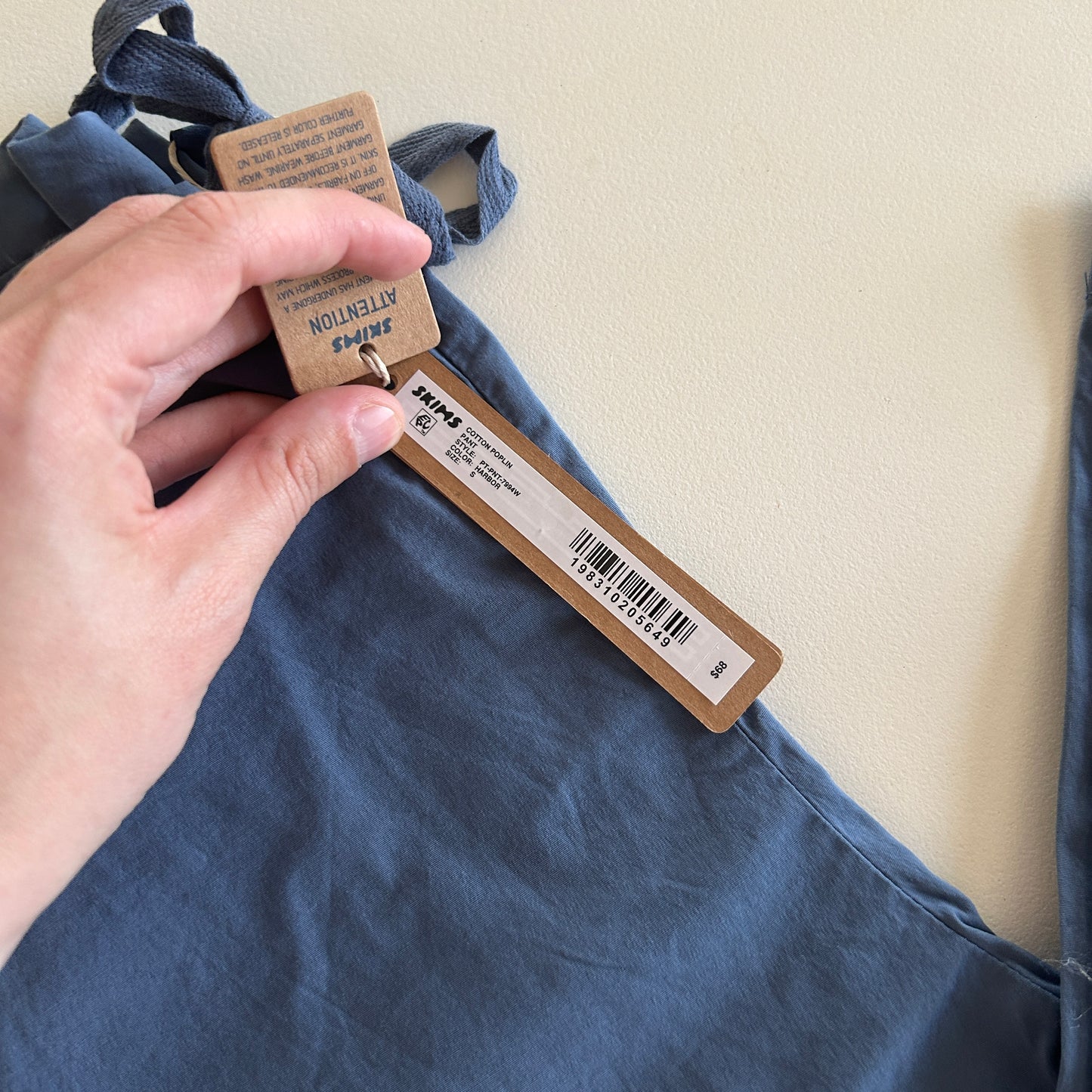 NWT Skims Cotton Poplin Pant