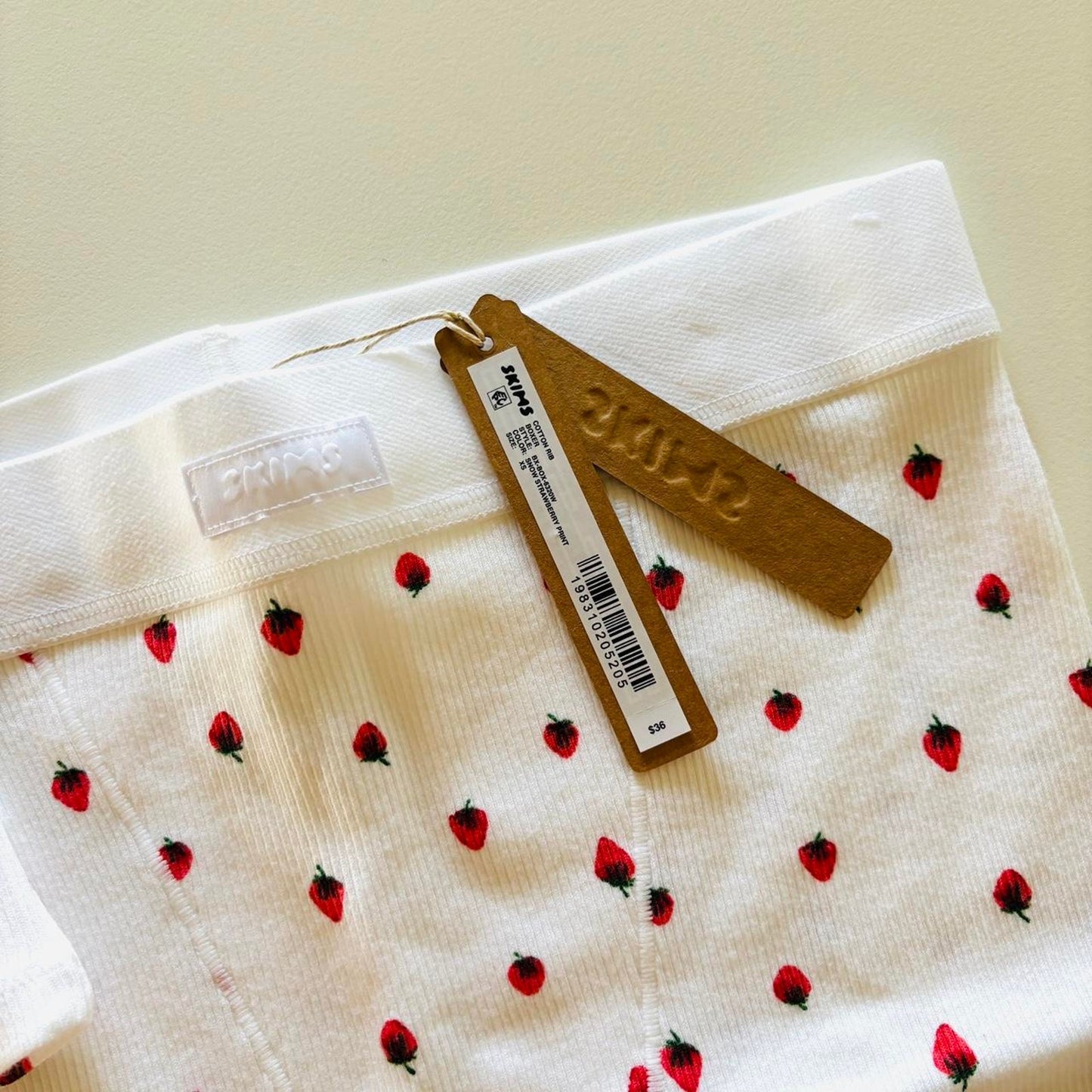 NWOT Skims Strawberry Cotton Rib Set