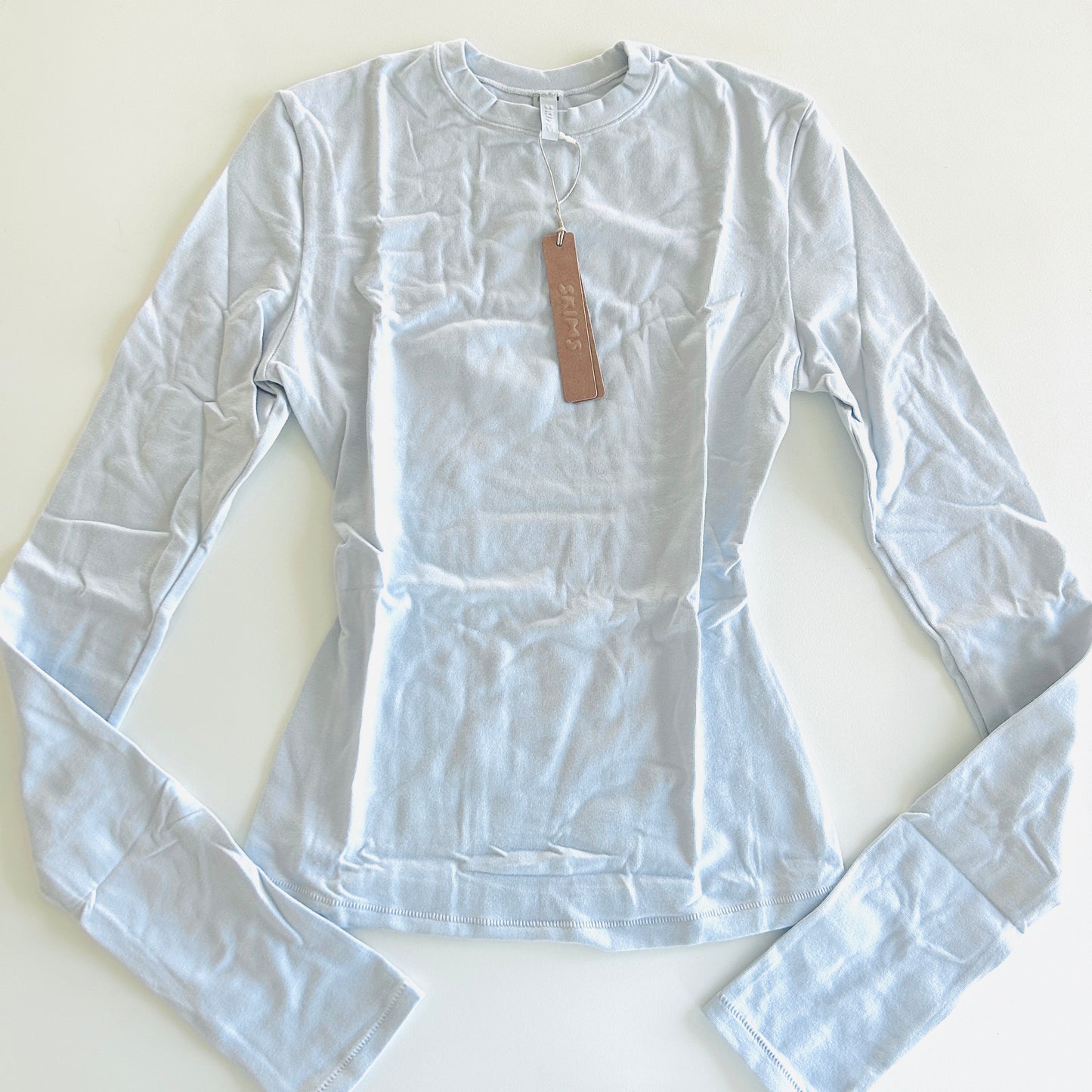 NWT Skims Zen Blue Cotton Jersey Long Sleeve