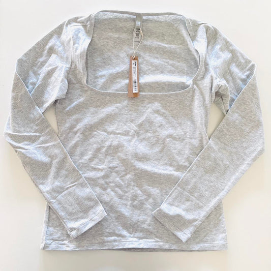 NWT Skims Cotton Jersey Scoop Long Sleeve