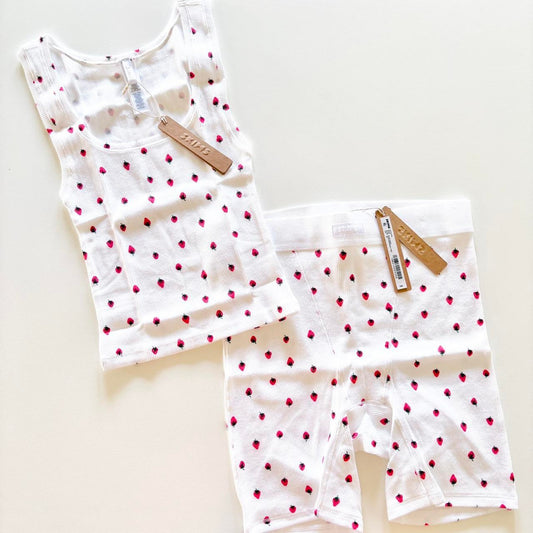 NWOT Skims Strawberry Cotton Rib Set