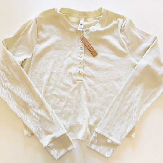 NWT Skims Henley Long Sleeve